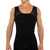 Esteem Apparel Original Men's Chest Compression Shirt to Hide Gynecomastia Moobs Shapewear