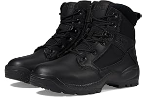 5.11 Tactical Men's 6" Side Zip Satefy Work Boots, Black, Style 12394ABR