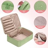 HCFGS Travel Makeup Bag with Brushes Holder and Detachable Pouch Blue view 5