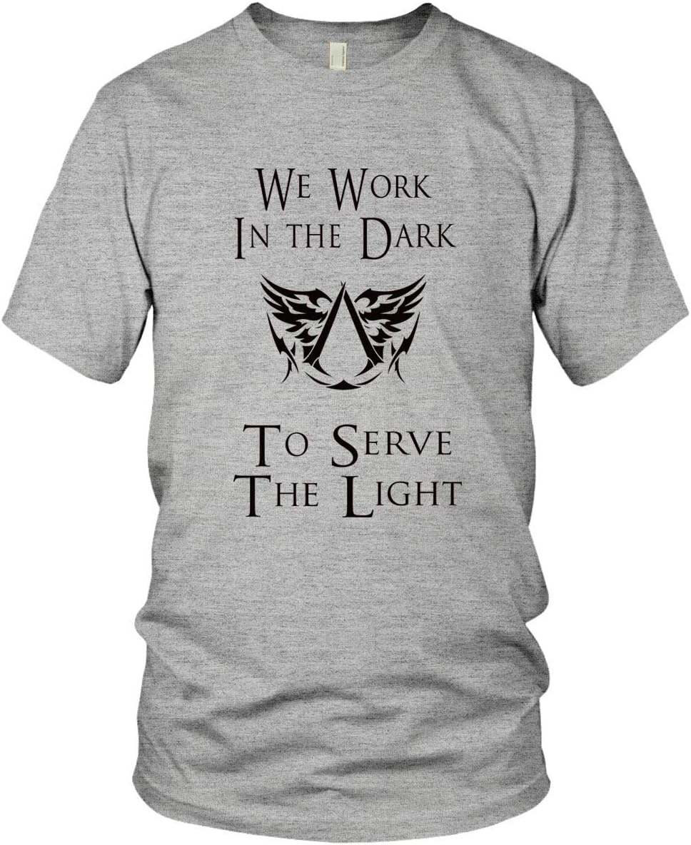 Fashion N Life Men's Assassins Creed We Work in The Dark Finest Cotton T-Shirt