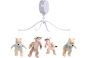 Lambs & Ivy Disney Baby Winnie The Pooh Hugs Musical Baby Crib Mobile Soother