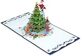KoCentral Santa Claus 3D Pop Up Christmas Card 15cm x 15cm view 3