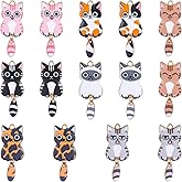 COGCHARGER 28Pcs Cat Charms Alloy Enamel Colorful Pendants Cute Cartoon Animal Charms for Jewelry Bracelets Necklace Earrings Making DIY Craft Supplies