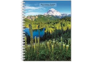 National Parks | 2025 6 x 7.75 Inch Spiral-Bound Wire-O Weekly Engagement Planner Calendar | New Full-Color Image Every Week | BrownTrout | Scenic Yosemite Yellowstone