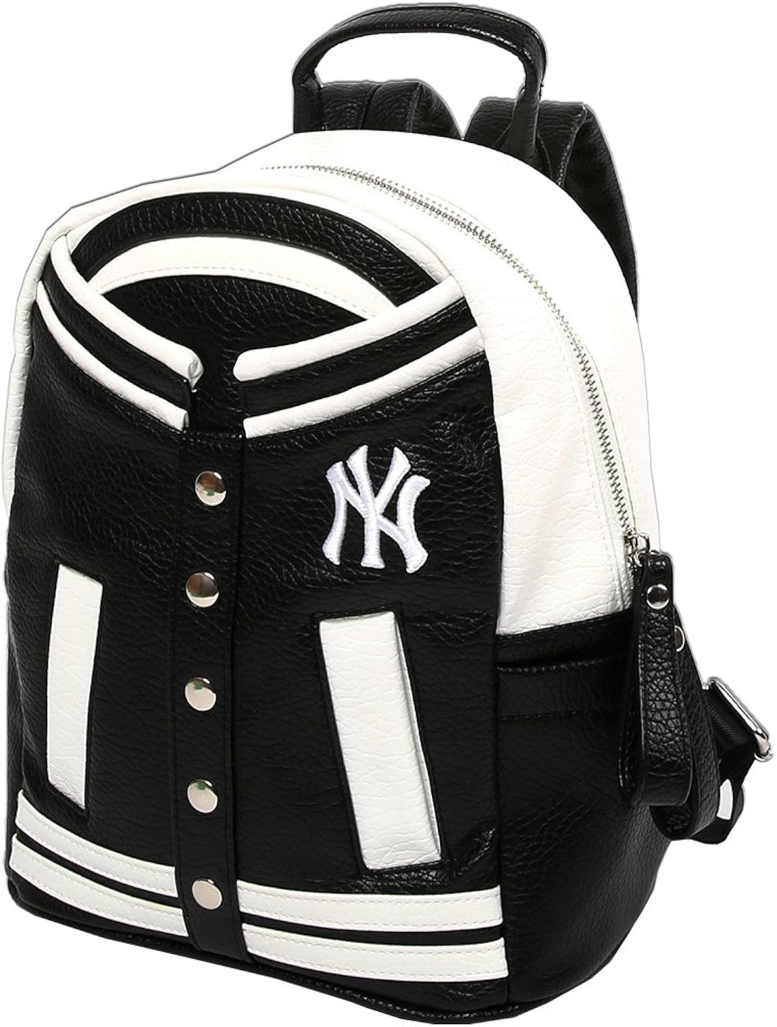 Amazon Mlb ニューヨークヤンキース ミニリュック リュックサック リュック ロゴ ミニバッグ フェイクレザー キルティング風 黒 レディース ブラック Mlb メンズ