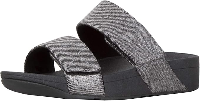 all black slide sandals