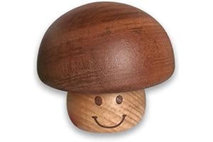 BinkeGG Play (Silent Night (Stille Nacht)) Walnut Mushroom Shaped Clockwork Music Box with Sankyo Musical Movement (65 Tunes Option)
