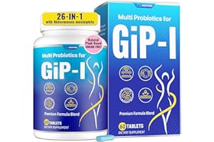 Mightnes G1P Supplement for Women & Men, Natural GiP, 26 in 1 with Berberine, Akkermansia Probiotic, Inulin, Turmeric, HMB, G1P Tablet for Digestive & Gut Health* - 60 Days Supply