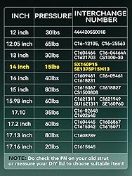 HelloAuto SX140P15 14 inch 15Lbs Gas Strut, 67N Gas