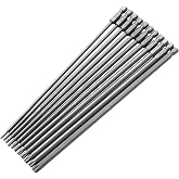 11Pcs 200mm Extra Long Torx Bit Set, Tamper-proof Torx Head Security Screwdriver Bits, S2 Steel Extended Impact Security Star Drills Bit for Disassembling, Magnetic 1/4'' Hex Shank Star Bit(T6-T40)