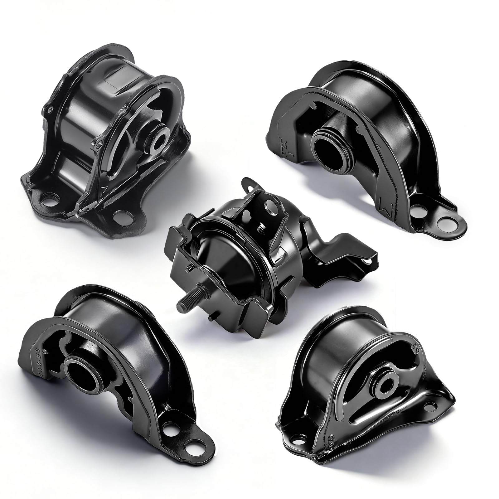 ENA Juego de 5 soportes de transmisión de motor compatibles con Honda 1996 1997 1998 1999 2000 Civic 1.6L delantero trasero reemplazo para A6520 A6502 A6556 A6506 A6526