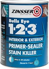 Zinsser Bulls Eye 1-2-3 Primer Sealer 1 Litre White