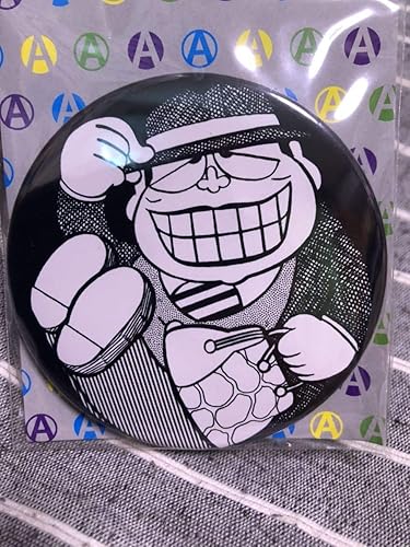 Amazon 笑ゥせぇるすまん 喪黒福造 缶バッチ バッジ 藤子不二雄a コミック漫画アニメ 原画 藤子スタジオ 笑うせぇるすまんドーン アイドル 芸能人グッズ 通販