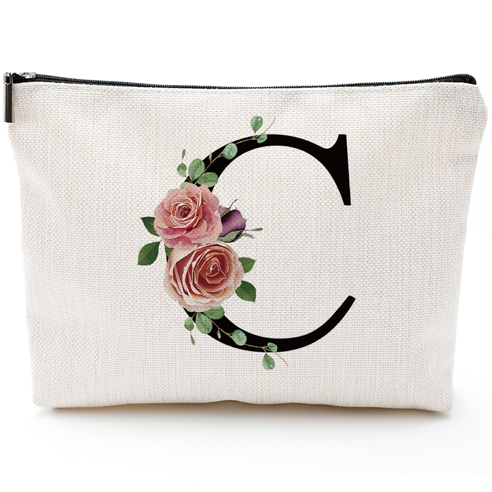 Photo 1 of *USED*
Initial A-Z Personalized Letter Makeup Bag, Monogrammed Bridesmaid Gifts/Presents Cosmetic Bag, Portable Stationery Storage Organizer Pouch, Friendship Love Travel Makeup Bags