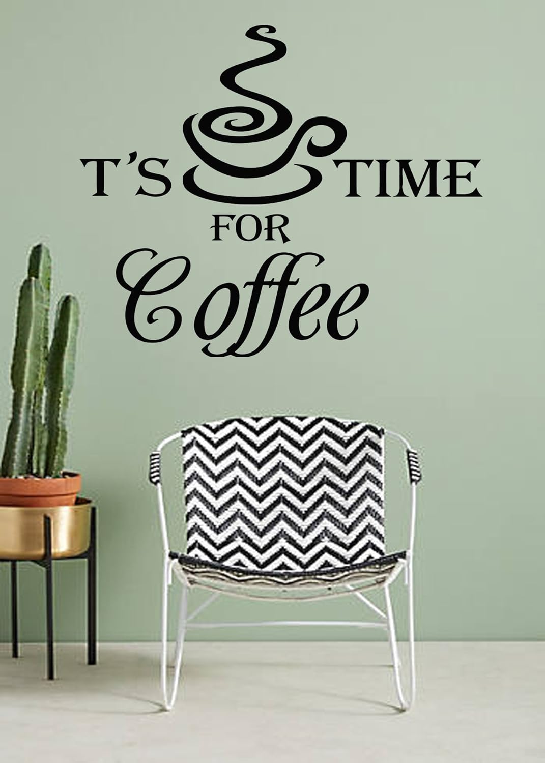 Amazon Com Vinyl Stickers Kitchen Wall Decals Quotes Its Coffee