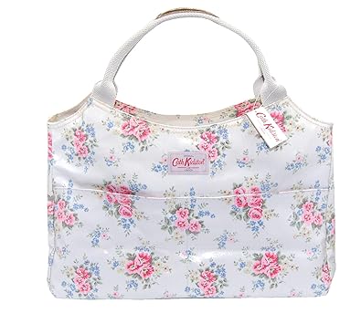 Cath Kidston open tote Pinny flowers stone beige mit großen Blüten große Handtasche oilcloth