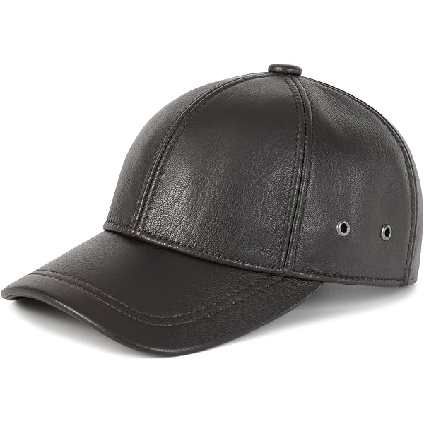Zessano Genuine Leather Unisex Baseball Cap - 100% Sheep Leather
