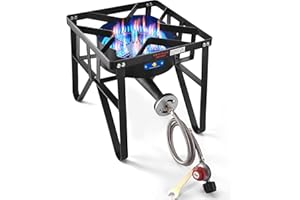 ARC ADVANCED ROYAL CHAMPION ARC 200,000BTU Single Burner Propane Stove, Heavy-Duty Propane Burner Gas Stove for Outdoor Cooking Turkey Fry, Crawfish Boil,Homebrewing,and More!