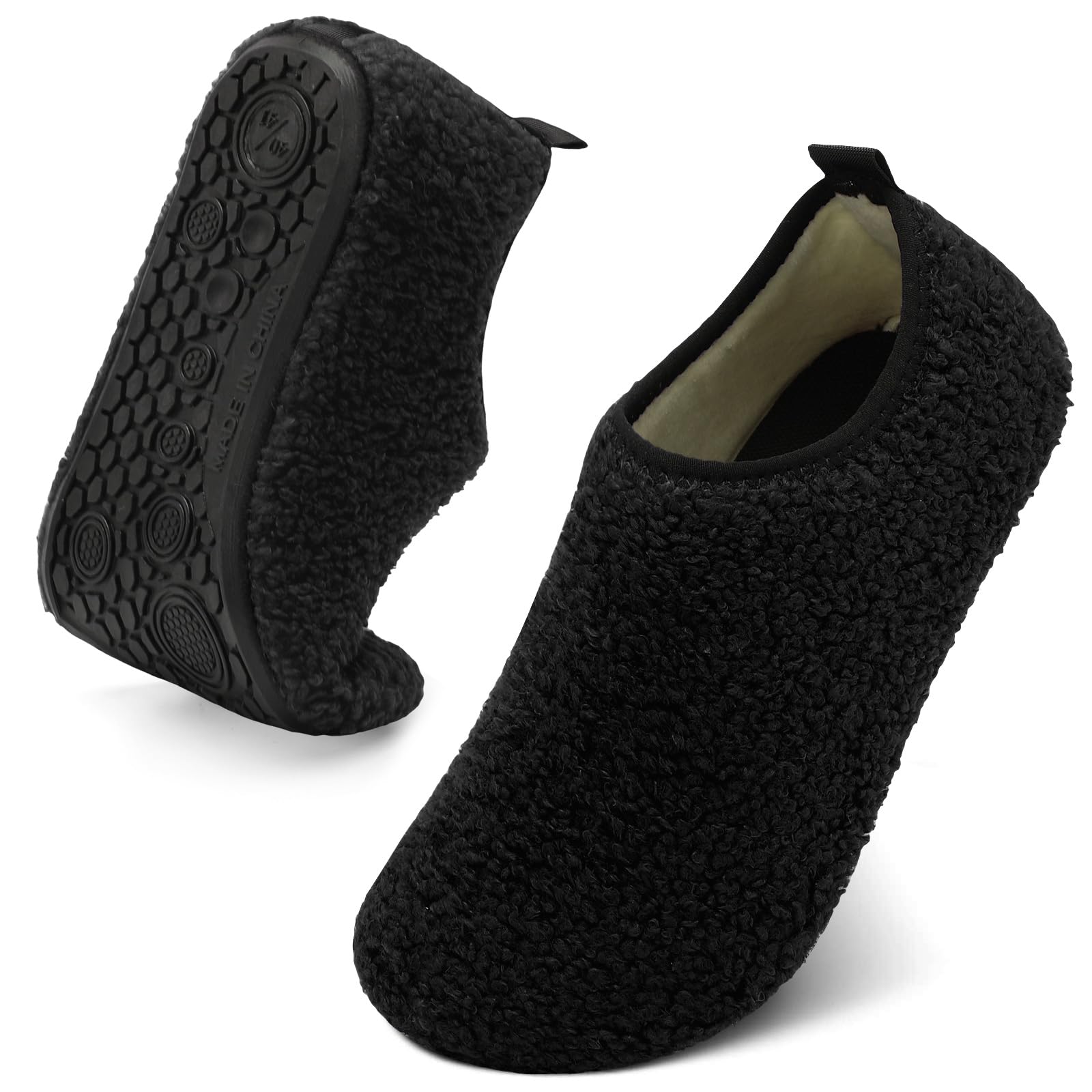 QFH Slippers for Men Women House Slippers Slip On