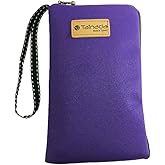 Women Universal Phone Wristlet Wallet Pouch, Tainada Dual Slots Zipper Purse Carry Case Bag for iPhone 17/16 Pro Max, Air, 16 Plus; Samsung S25+, S24 FE, A56 (Purple)