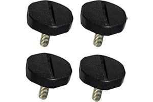 IFERLA KN-5P Cb Radio Mounting Bracket Screws, 5mm Black Plastic Radio Bracket Knobs Replacement for Workman Cobra 29 Classic Cb Radio Adjustable Mounting Brackets | Cb Radio Accessories, 4 Pack