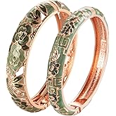 wynameleri Vintage Cloisonne Jewelry Gorgeous Rhinestone Handcrafted Bracelets Enamel Flower Bird Hinged Cuff Bangles Gifts 88A