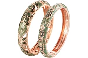 wynameleri Vintage Cloisonne Jewelry Gorgeous Rhinestone Handcrafted Bracelets Enamel Flower Bird Hinged Cuff Bangles Gifts 88A