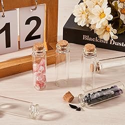 CRASPIRE 12Pcs Small Glass Bottles with Cork