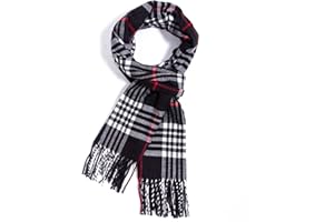 AUSEKALY Scarf For Women Men Winter Plaid Neck Scarves Fall Softest Classic Warm Lightweight
