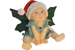 Top Collection Miniature Garden and Terrarium Christmas Fairy Baby Figurine