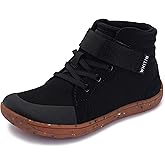 WHITIN Little/Big Kid Wide High Top Barefoot Shoes | Street-Style Minimalist Sneakers for Boys/Girls | Natural & Healthy Fit