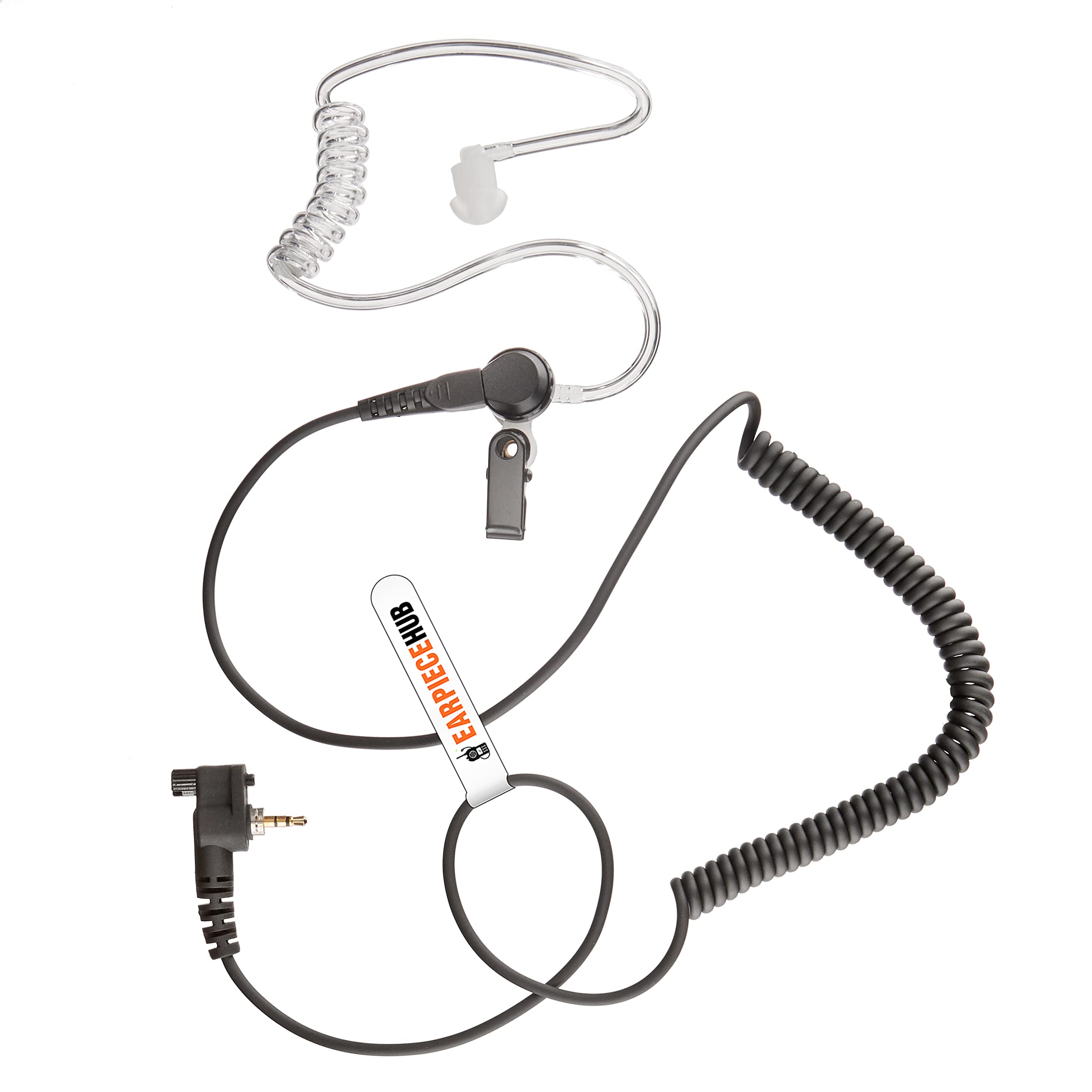 EARPIECEHUB - Listen only Earpiece Compatible with Motorola Tetra/Garda Radio: MTH600, MTH650, MTH800, MTH850, MTP850, MTS850