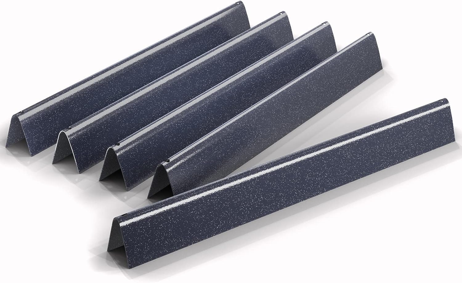 GFTIME 7536 7537 Porcelain Steel Flavorizer Bars for Weber Spirit E310/320 (2007-2012,with Side Control Konbs),Enameled Heat Plate for Spirit 700, Barbecue Grill Burner Cover Replacement Parts, 5 Pack
