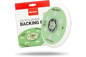 Maxshine 6” Universal Hook & Loop Dual Action Backing Plate | Fits Polishers with 5/16” Thread | Supports Up to 10,000 OPM | Compatible with All Dual Action Polishers for Buffing & Polishing Pads