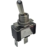 Gardner Bender GSW-122 Electrical Toggle Switch, SPST, ON-OFF, 21 A/14V DC, Spade Terminal, Single Pole Single Throw