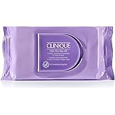 Clinique Take The Day Off Micellar Cleansing Makeup Remover Wipes For Face and Eyes | For All Skin Types | No Water Required | Perfect For Gym or Travel, 50 Count