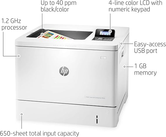 hp laserjet enterprise m553n color laser printer