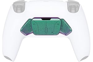 Chameleon Green Purple Replacement Redesigned K1 K2 K3 K4 Back Buttons Housing Shell for PS5 Controller eXtremeRate RISE4 Remap Kit - Controller & RISE4 Remap Board NOT Included