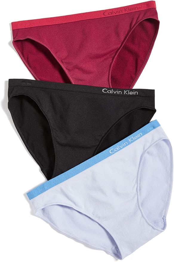 Calvin Klein Underwear Women's Pure Seamless Bikini Pack, Black