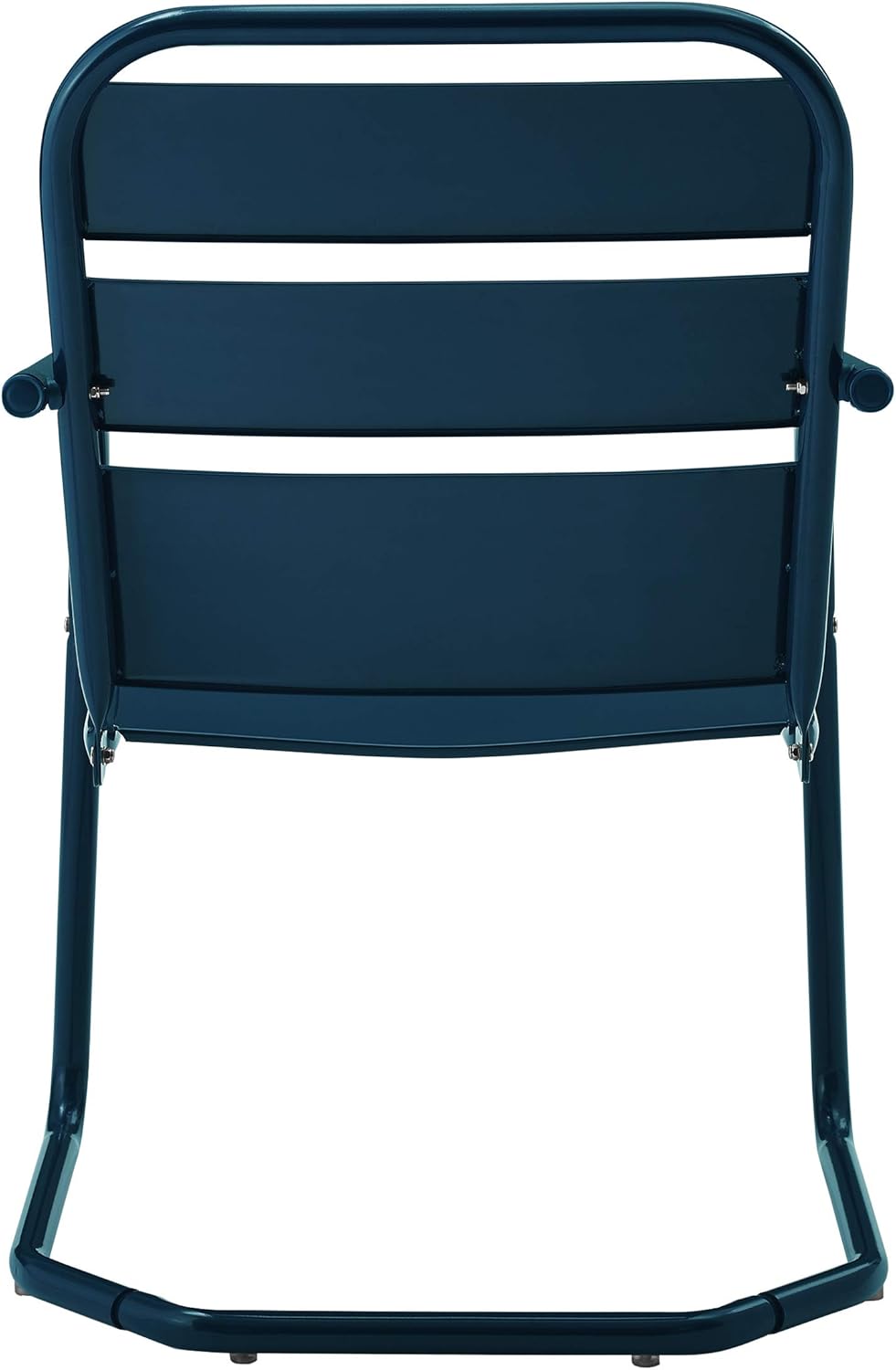 Crosley Furniture CO1030-NV Brighton Retro Metal Chair, Set of 2, Navy : Garden & Outdoor