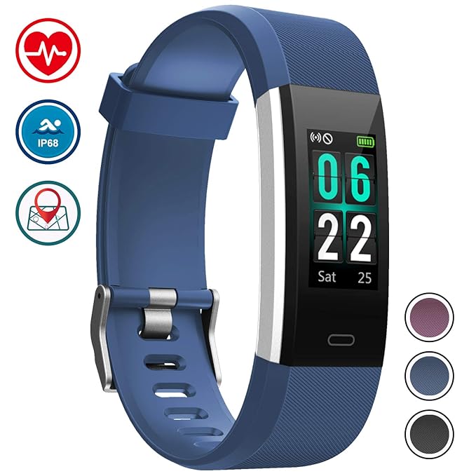 WOWGO Fitness Tracker mit Pulsmesser, Schlanke Sport Activity Tracker Watch, Wasserdichte Schrittzähler Uhr mit Schlaf Monito