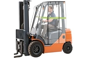YEEJINHONG Clear Forklift Cover, Forklift Cab Enclosure Rain Cover, All Weather Protection, Universal Fit for Forklift Capacity 6000LB,Waterproof, Windproof, Rainproof and UV-Proof