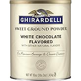 Ghirardelli Sweet Ground White Chocolate Flavor Powder, 3.12 lbs.