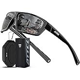 ATTCL 0.8 oz Polarized Sunglasses Men TR90 Wrap Around UV400 Fishing Sports | Lightweight Anti Slip Design, Reduces Glare, Comfort Fit for Driving, Golf, Running, Hiking, Outdoors Sun Glasses