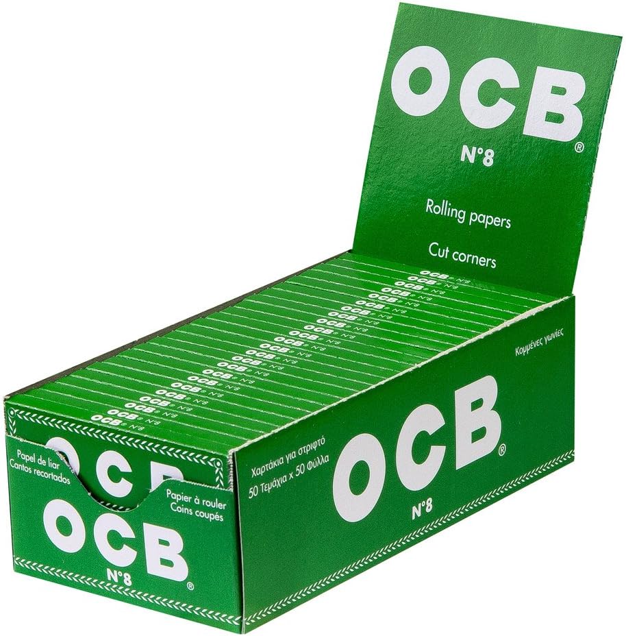 Compra OCB Green N°8 - Papel de Liar (Corto, 5 Cajas, 250 Hojas) en Amazon.es