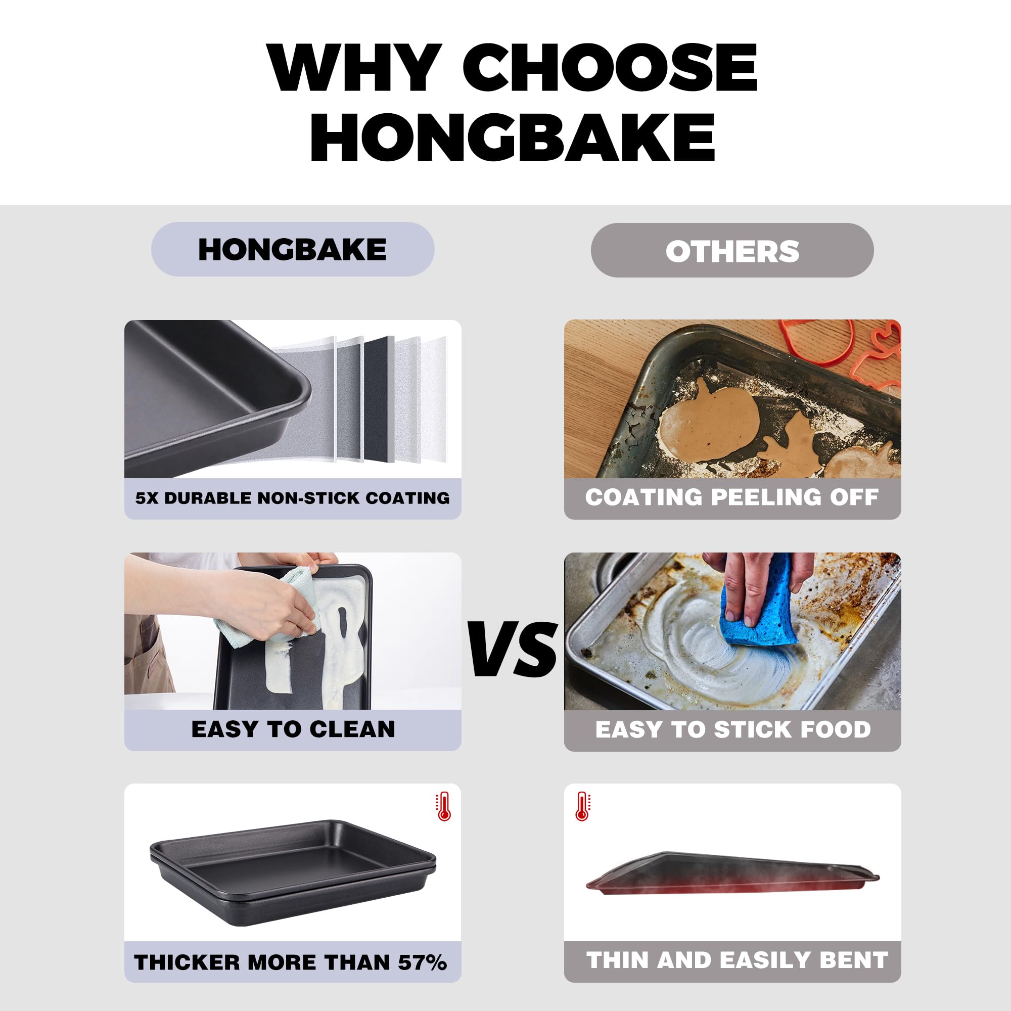 HONGBAKE 2 Pack 9.7X7.5