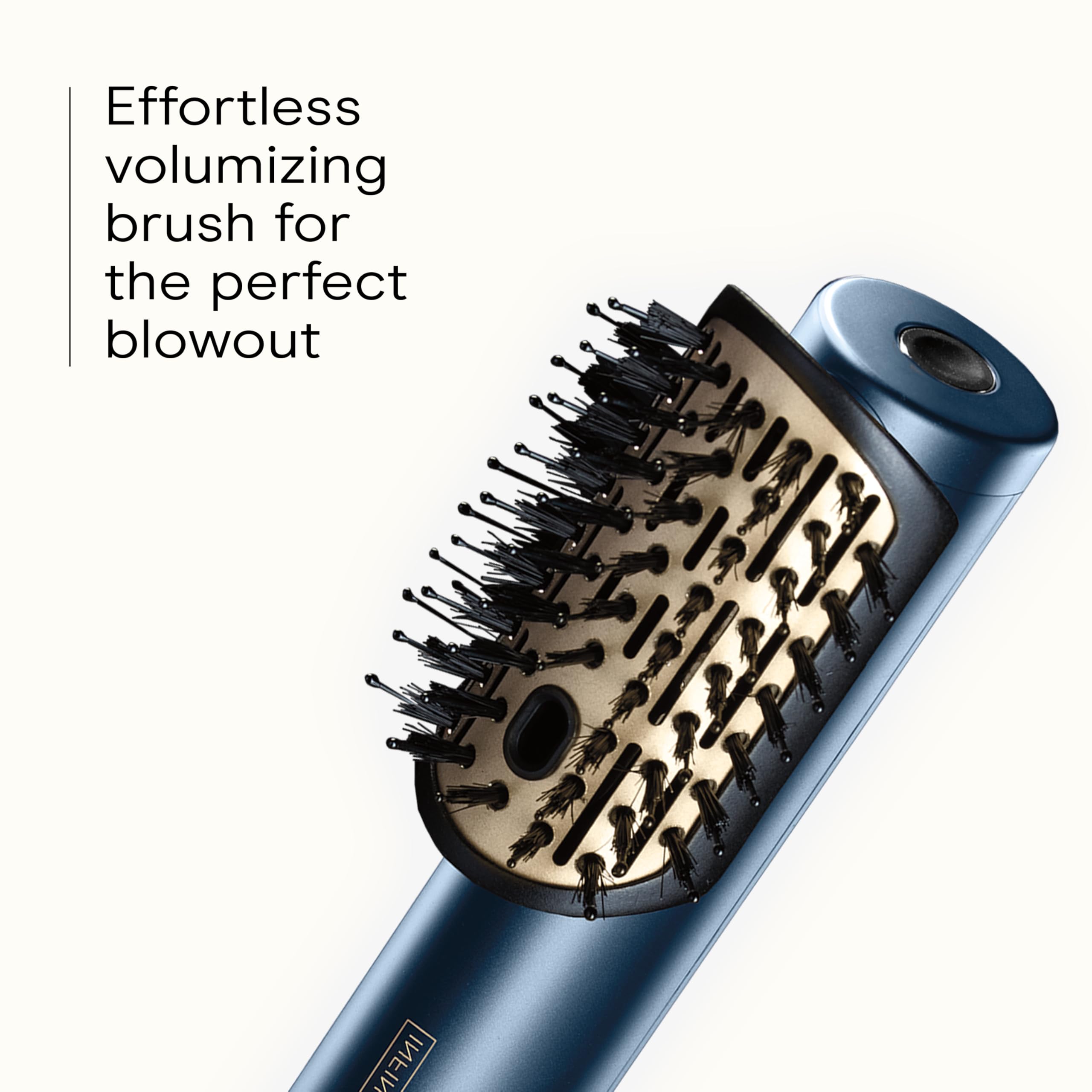 Infiniti PRO by CONAIR DigitalAIRE Hair Dryer Drying Wand, Straightener and Styler, Ionic All-in-One Digital Motor Blow Dryer, Includes 4 High-Performance Attachments, Dark Blue