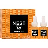 NEST New York Smart Home Fragrance Diffuser Refill Smart Vials, Pumpkin Chai - Set of 2 - Designed for NEST x Pura 3 and NEST x Pura 4 Diffusers - Cruelty Free, Vegan