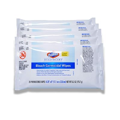 Clorox Bleach Germicidal Wipes 5 pack