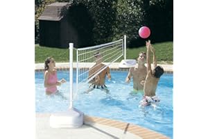 DUNNRITE Dunn Rite H2O Hoops Poolside Basketball and Volleyball Game Set